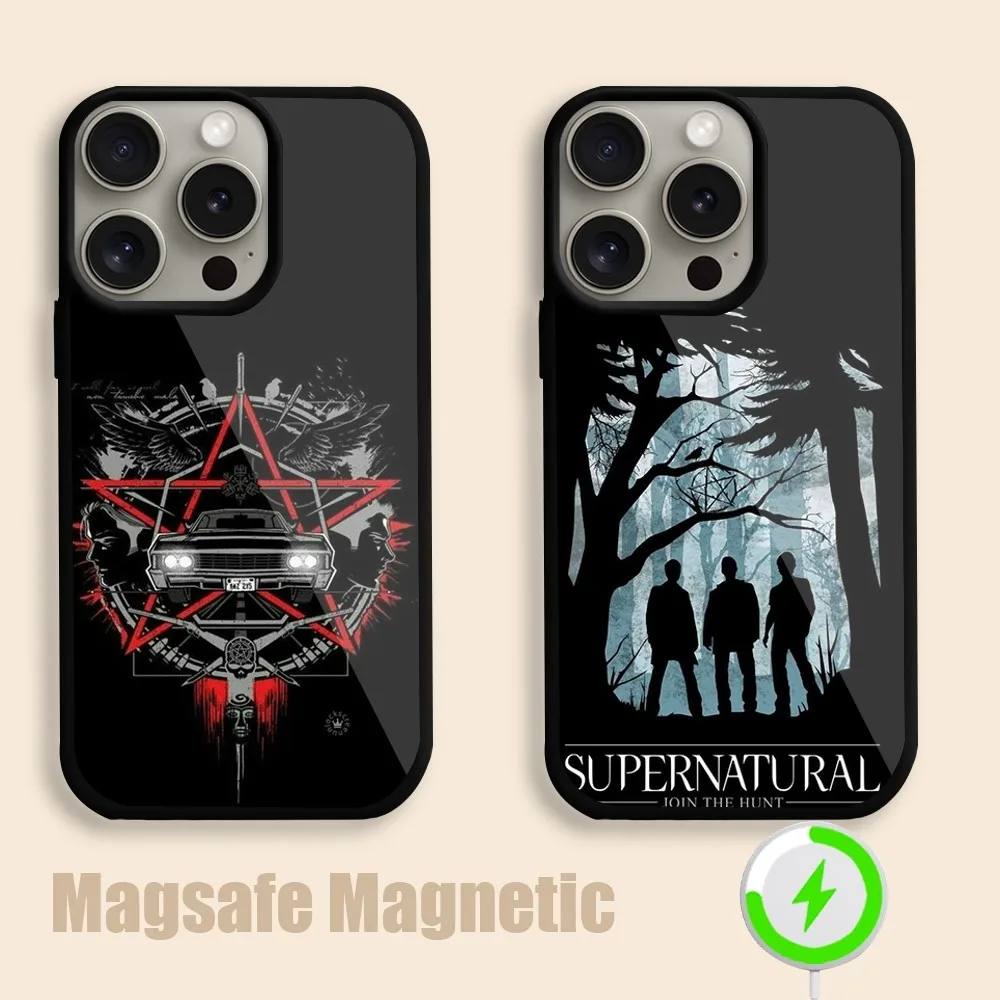 Supernatural TV  Phone Case For iPhone 15 14 13 12 11 Pro Max Plus Magsafe Magnetic Wireless Charging Cover