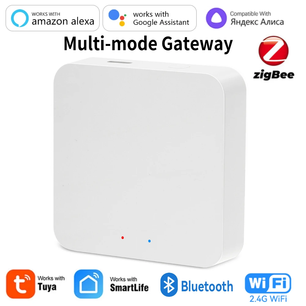 Tuya ZigBee Multi-mode Gateway Hub Smart Home WiFi Bridge Bluetooth Mesh Smart Life Afstandsbediening Werkt met Alexa Google Alice - afbeelding 1