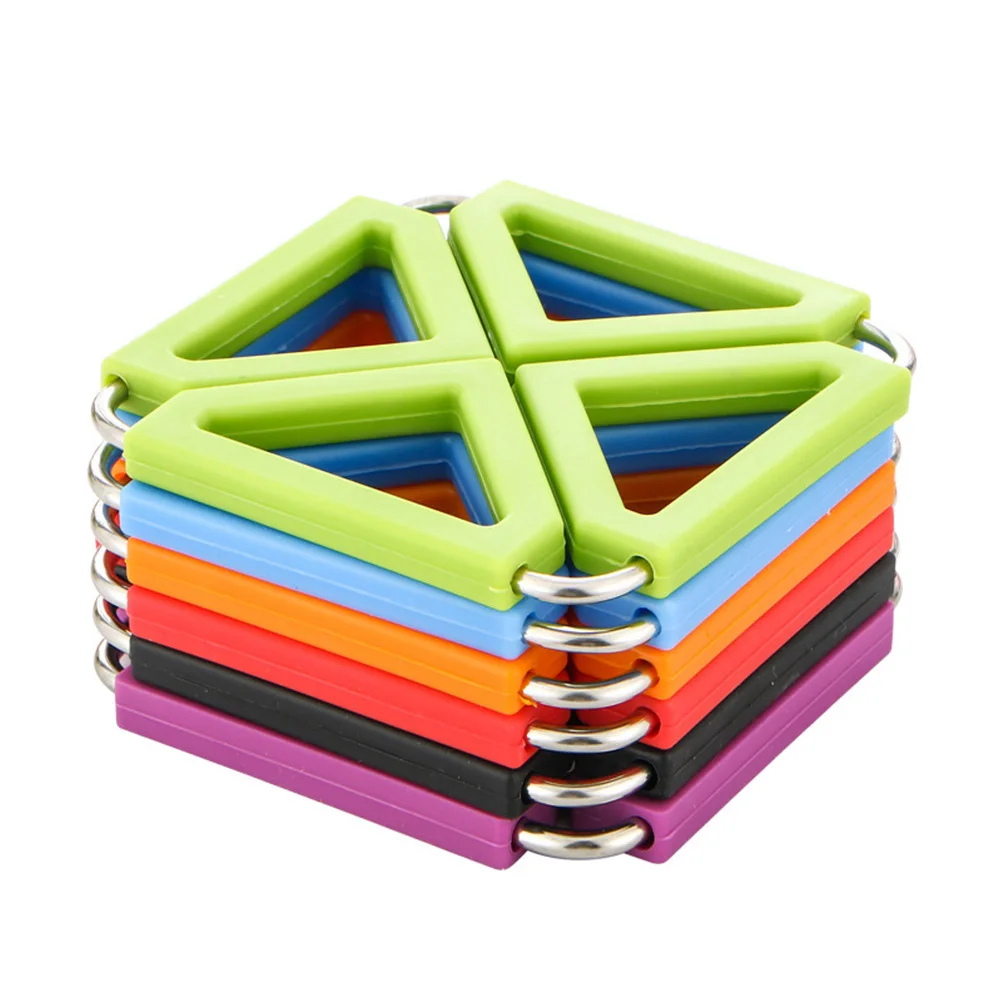 

6 Pcs Foldable Trivet Mats Hot Pot Holders Square Bowl Coasters Non Slip Silicone Protected Kitchen Table Surface