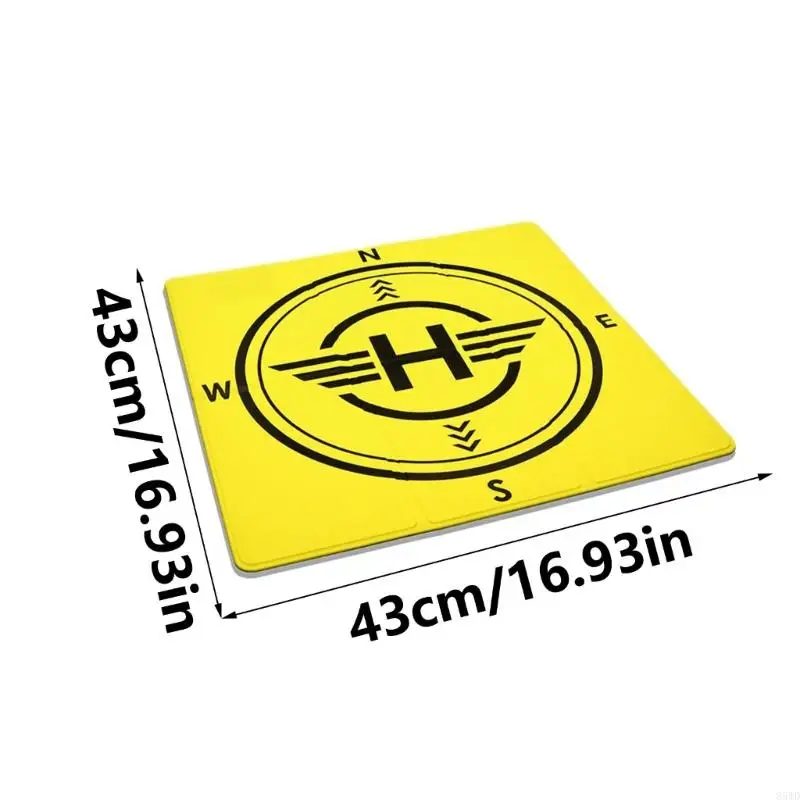 85WD Portable Double Sideds Drones Landing Mats PU Construction Water Resistant Helipad