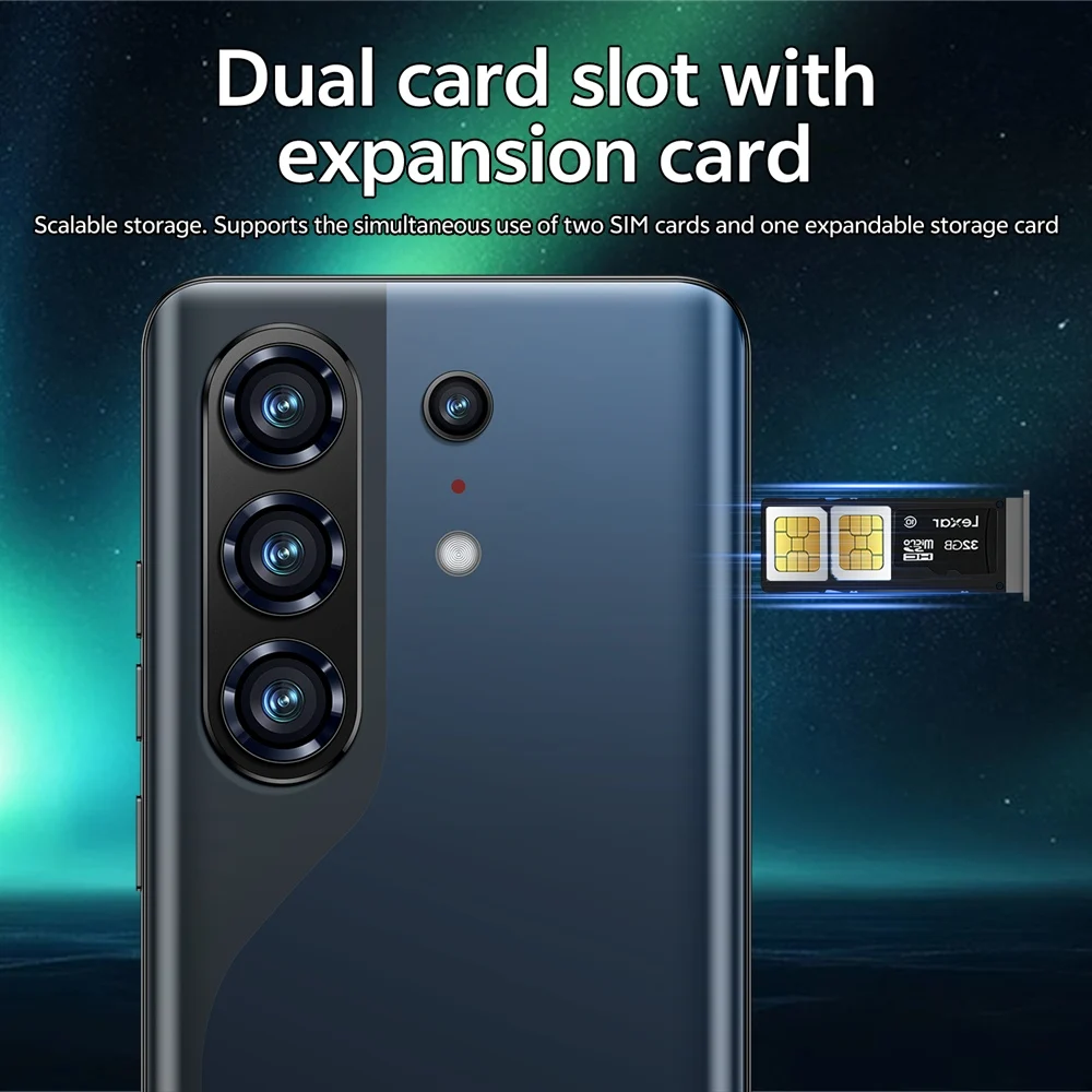 K-Touch Smartphone C26 Ultra 8000mAh Akku Mobiltelefone 7,3 Zoll Vollbild-Display Handy 5G Dual-SIM Gesichtserkennung 22GB+2TB Android 15 Mobiltelefone – Detail 14