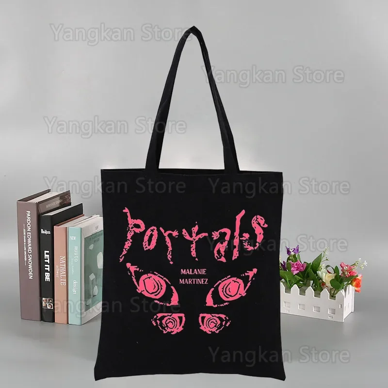 Melanie Martinez Portal Women Canvas Shoulder Bag Ladies Shopping Bags Cloth Grocery Handbags Tote Books Bag For Girls