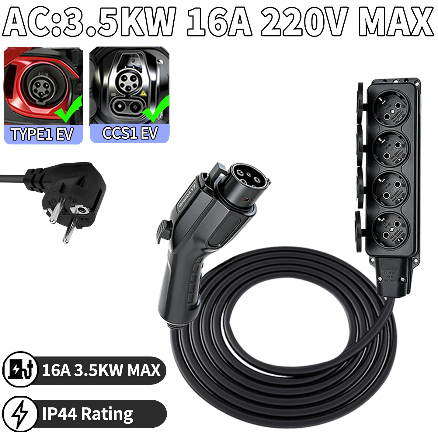 TYPE1 Discharger UK EU US IL Socket V2L Adapter V2L Cable Outdoor Charging StationUse Need Car Support V2L Function
