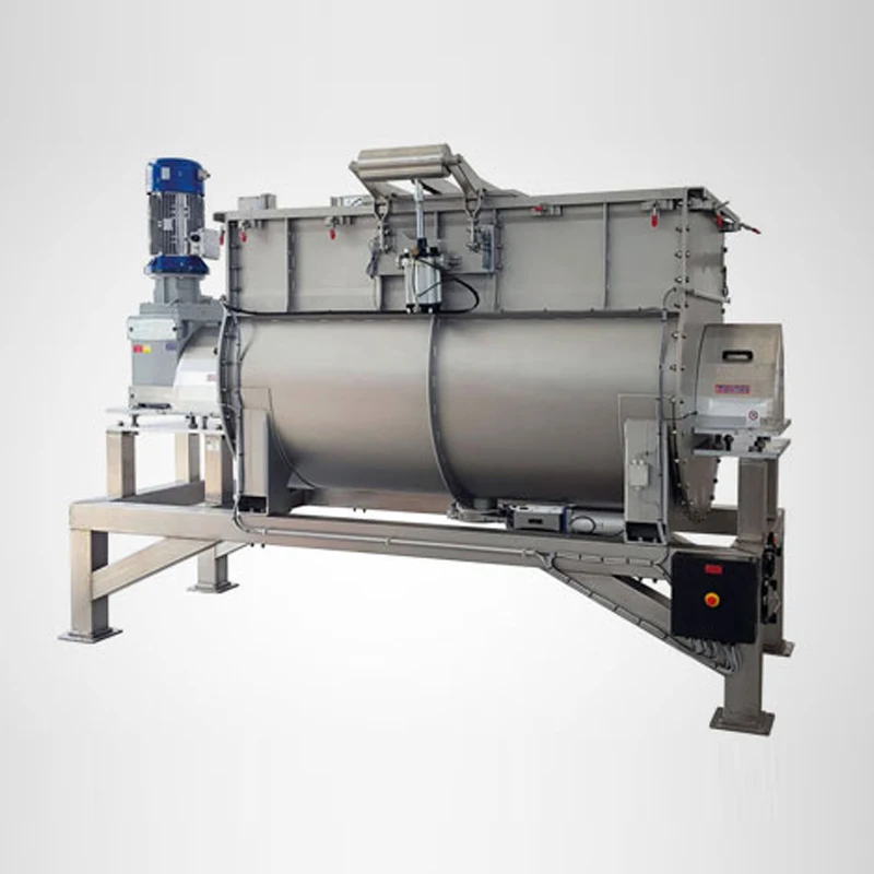 U-shaped Powder Particle Mixer Stainless Steel Drum Food Mixer Horizontal Spiral Mixer