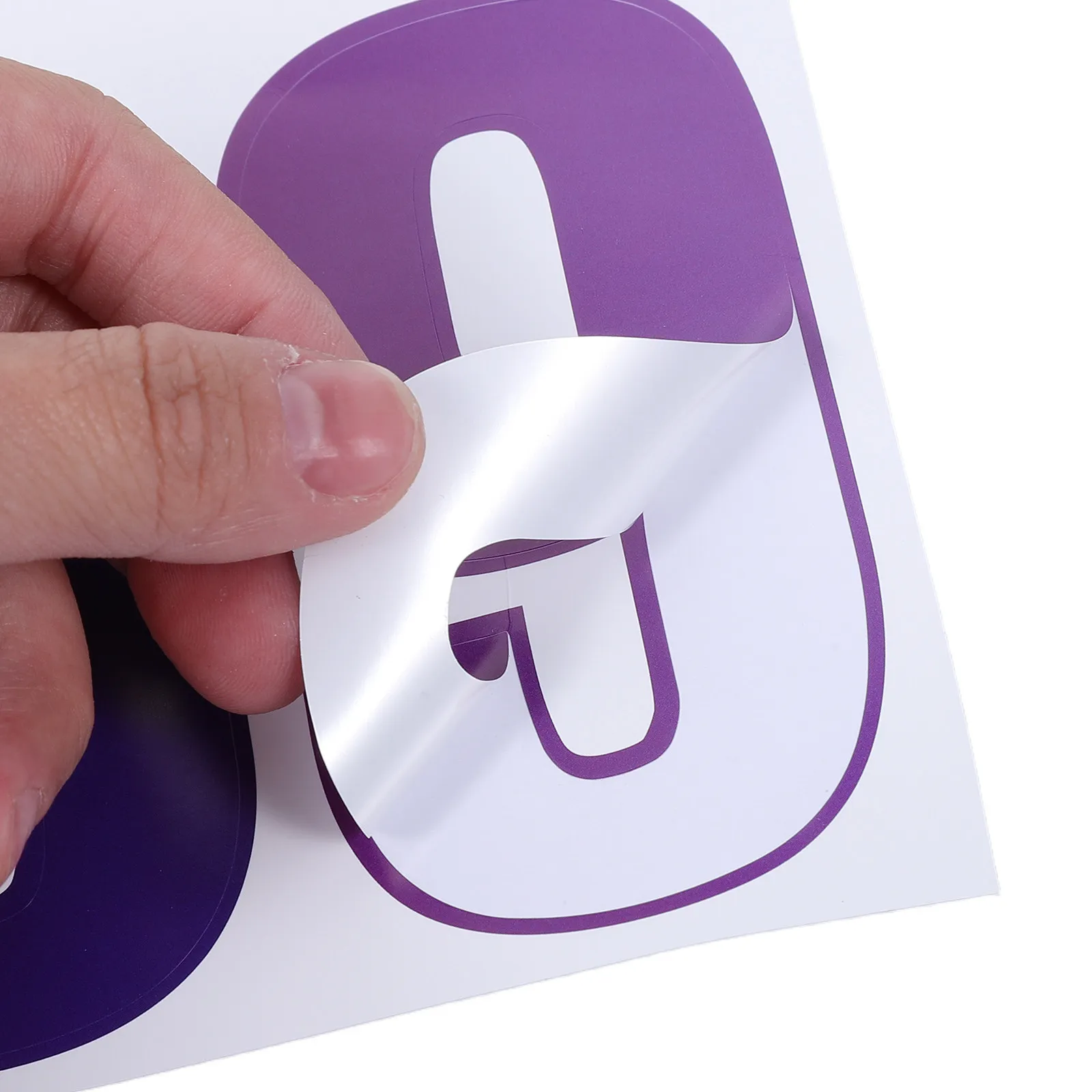 4 Sets Digital Logo Sticker Numbered Labels Stickers for Mailbox with Numbers Waterproof