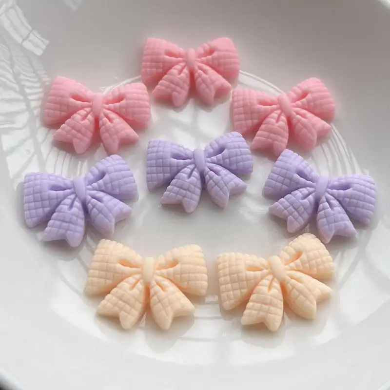 30PCS  Resin accessories beautiful bow children hair accessories materials DIY handmade decorative accessories