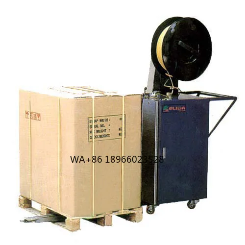 

Semi Automatic Handle Mobile PP Belt Pallet Probe Strapping Machine for Threading Bottom