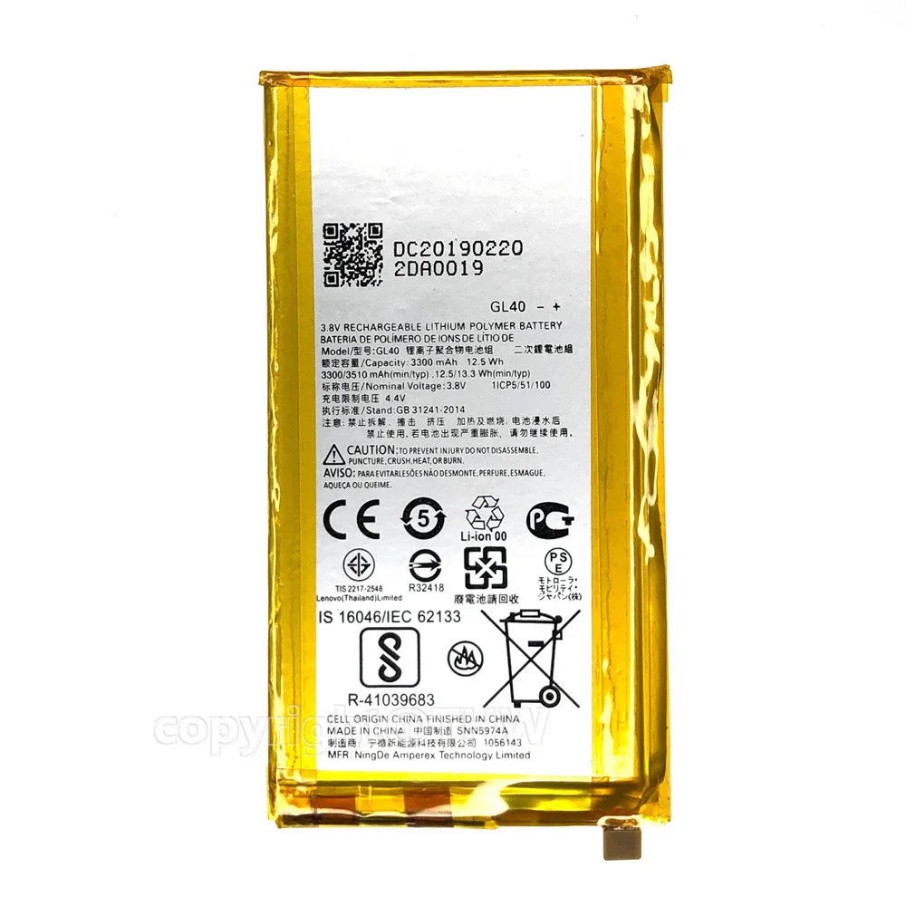 Replace Battery GL40 3510mAh For Motorola Moto Z Play ZPlay Droid XT1635-01 XT1635-02 XT1635-03 XT1635 SNN5974A Bateria