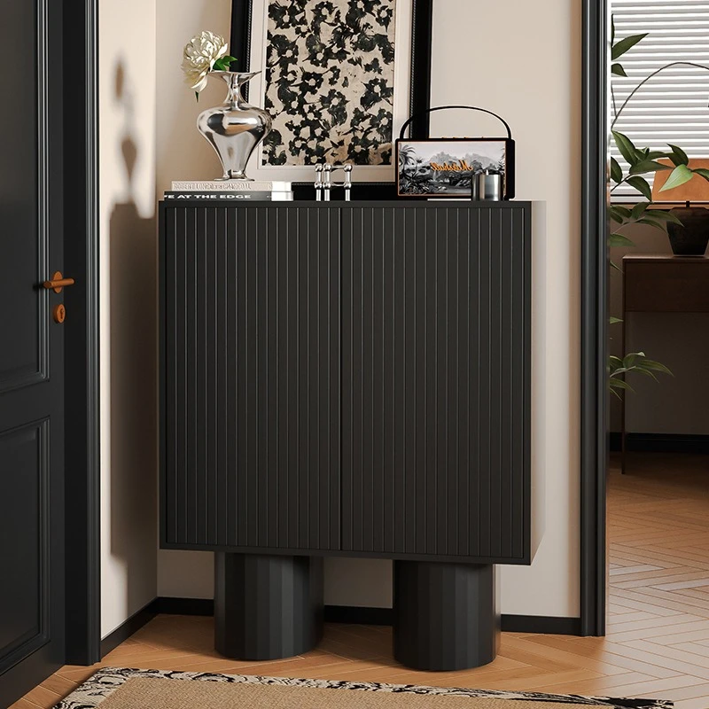 

multipurpose black Storage locker Minimalist Desig multi-layer Chest of drawers large capacity cajonera living room furniture