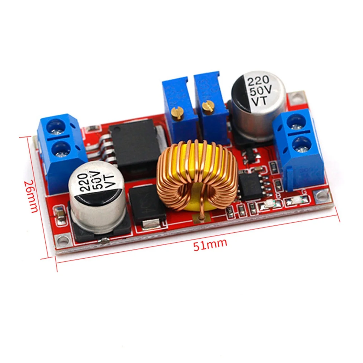 4pcs XL4015 5A DC to DC Power Converter 4-38V to 1.25-36V CC CV LED Driver Charging Board Lithium Charger Module