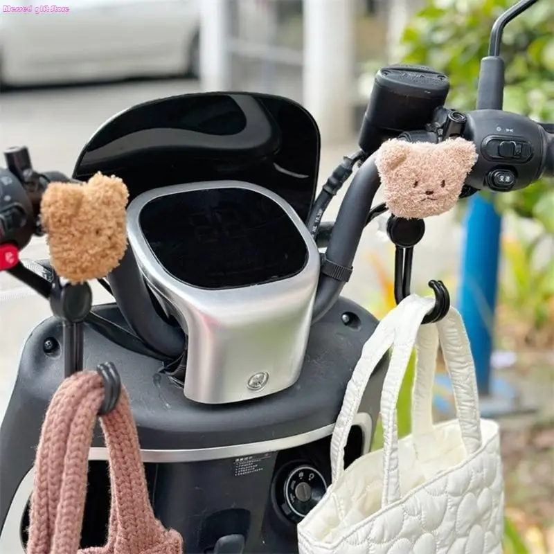 D0JC Baby Stroller Double Hook Pram Storage Rack Cart Organiser Diaper Bag Hanger Child Boy Girls Travel Essential