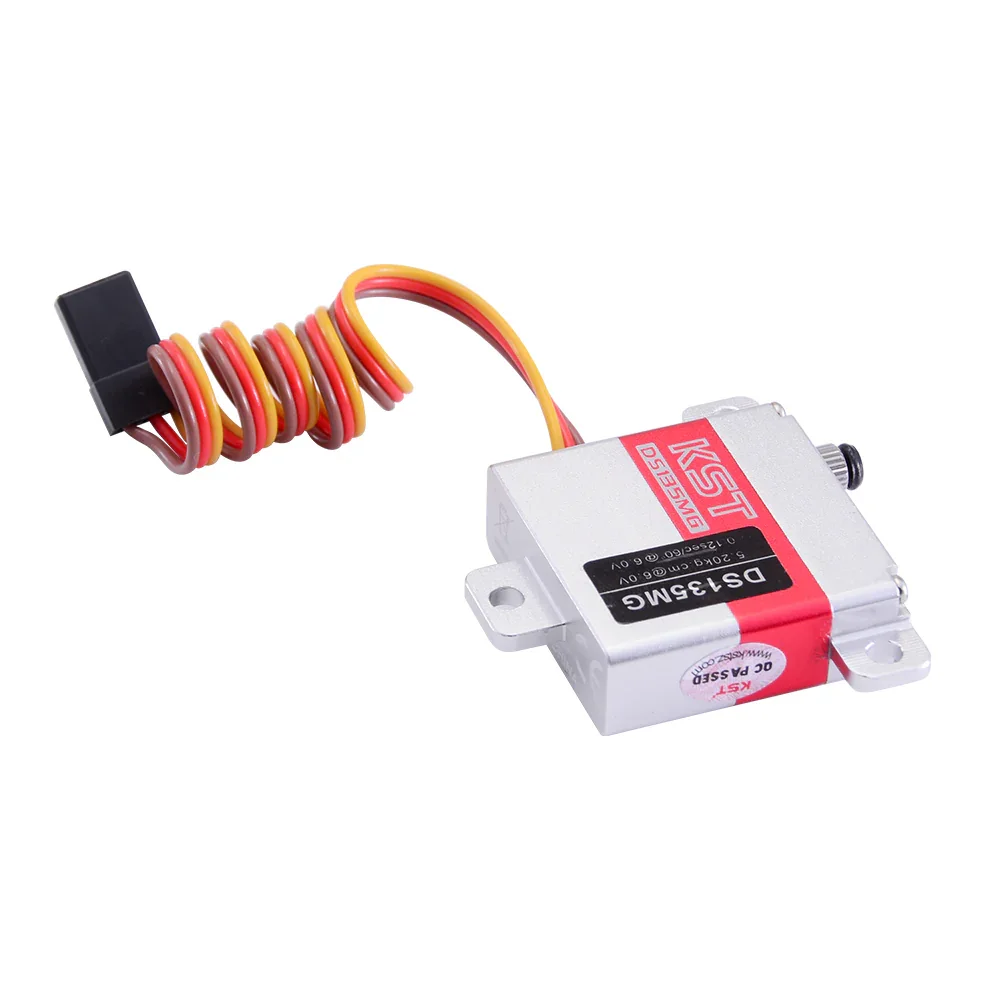 

10mm Compact Mini Servo KST DS135MG 5.2Kgf.cm 0.12sec Servo With Coreless Motor Metal Gear for Glider Wing