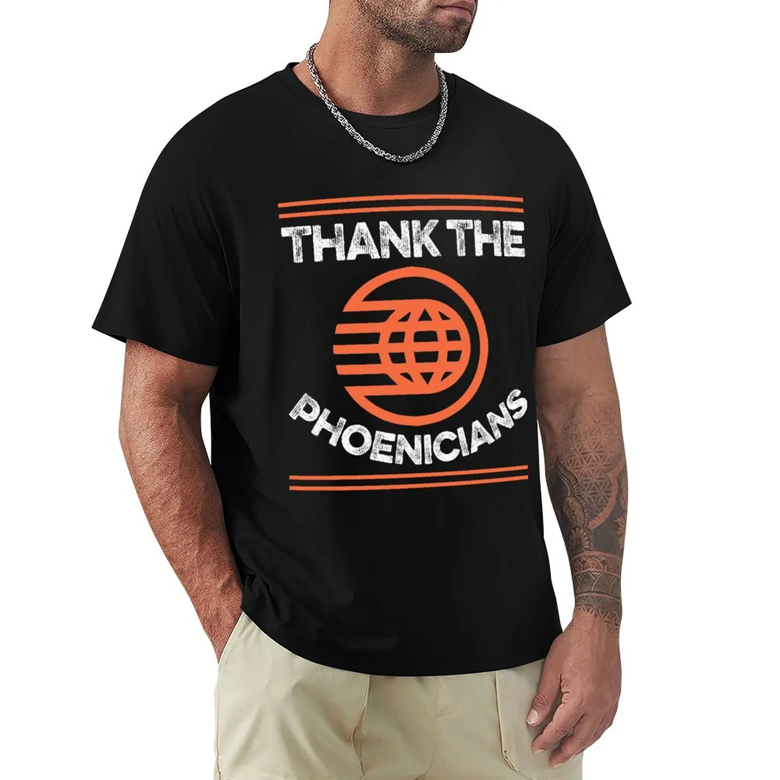 

Thank The Phoenicians Tshirt Spaceship Earth Know abc T-Shirt Anime t-shirt Clothing man clothes sweat men clothing
