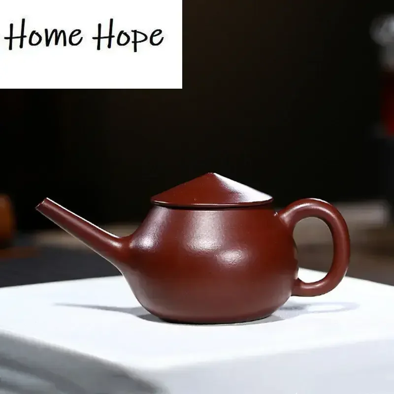 Tetera china Yixing de arcilla púrpura de 140ml, tetera creativa hecha a mano, infusor de té de belleza, tetera, juego de té Zisha para el hogar