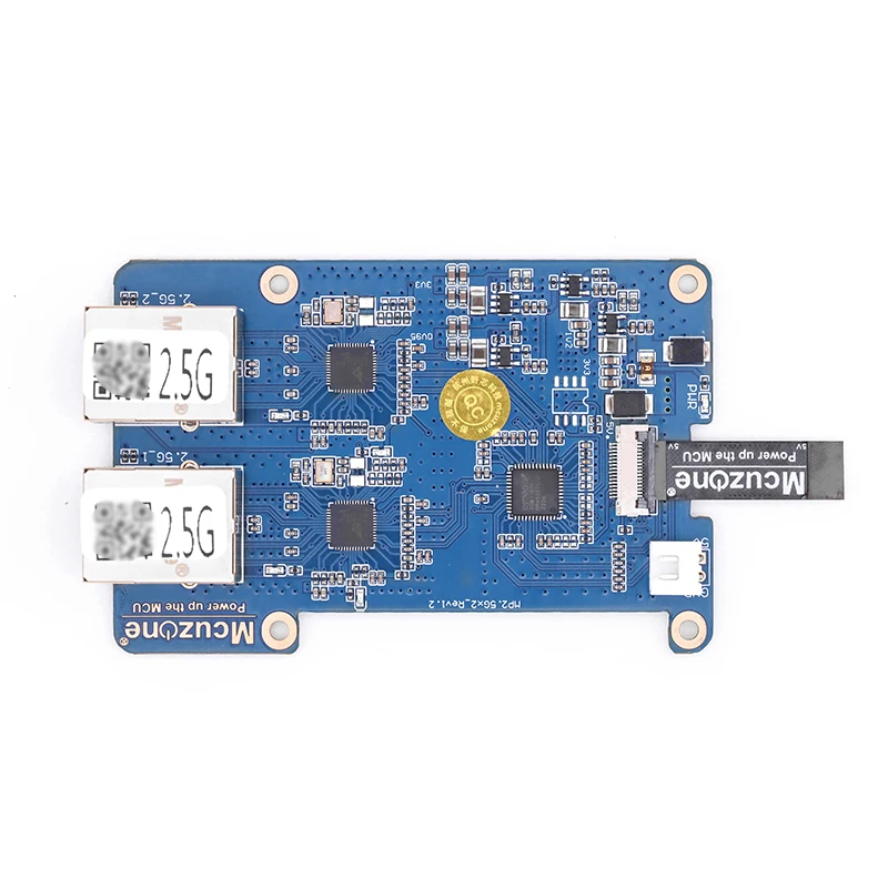 Imagem -03 - Pcie para Dual 2.5g Ethernet Hat para Raspberry pi Chip Rtl8125 so Oficial Drive- Novo Mp2.5gd