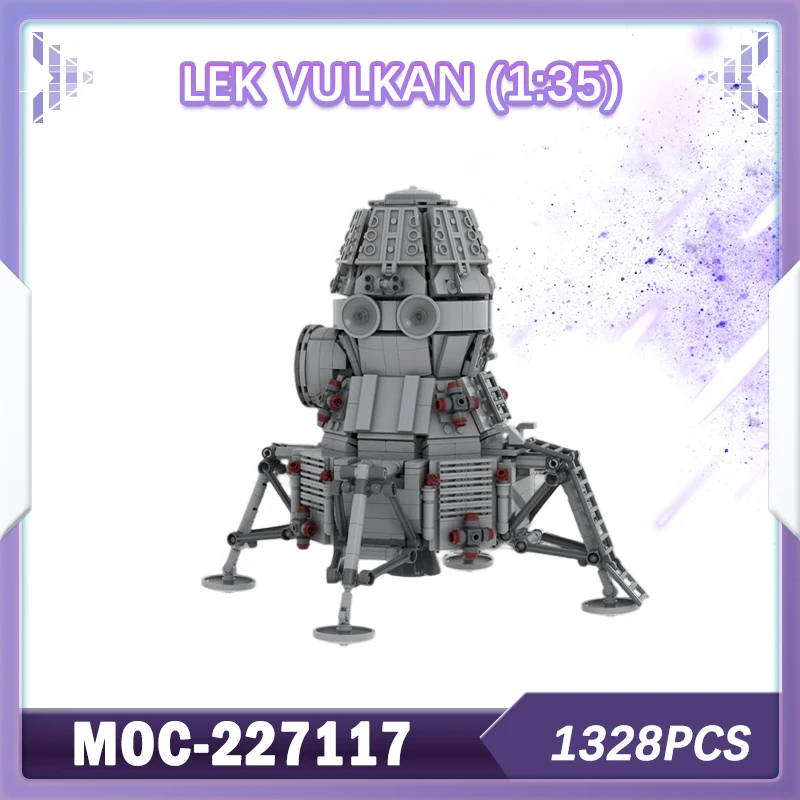 MOC-227117 LEK Vulkan (1:35) modelo de bloques de construcción juego de ladrillos regalos creativos partícula pequeña educación aeroespacial regalos para niños 1328PCS