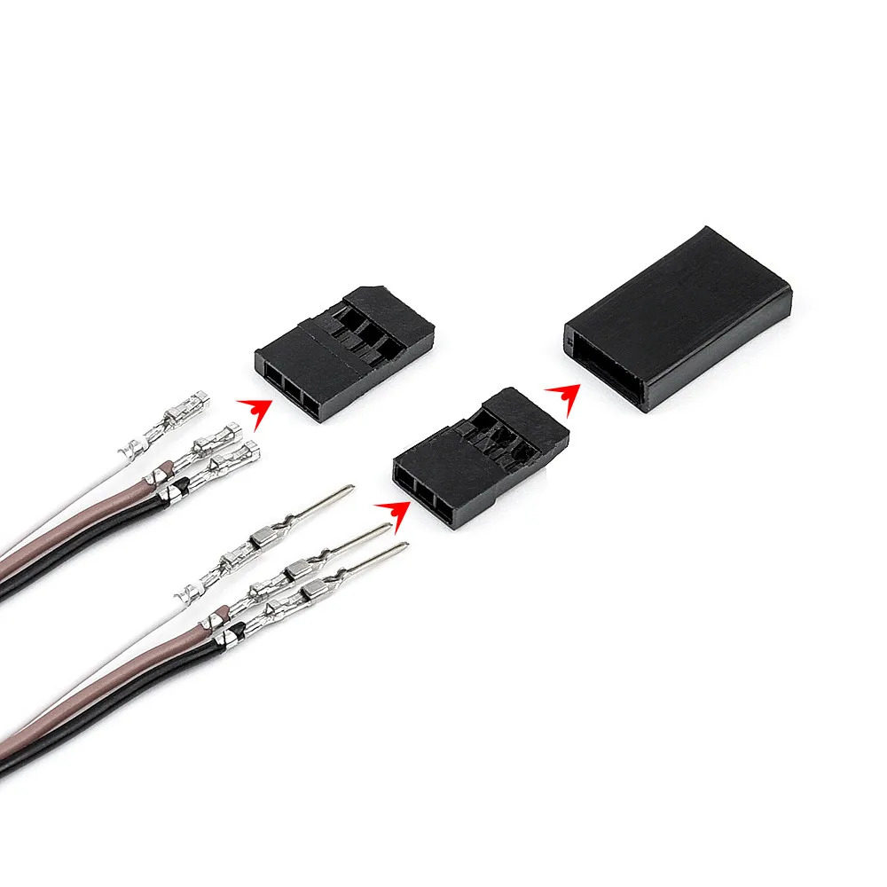 50PCS DIY Servo Verlängerung Kabel JR/Futaba Stecker Männlich/Weibliche Stecker mit 2,54 Terminal für RC Roboter flugzeug Auto Servo ESC – Detail 6