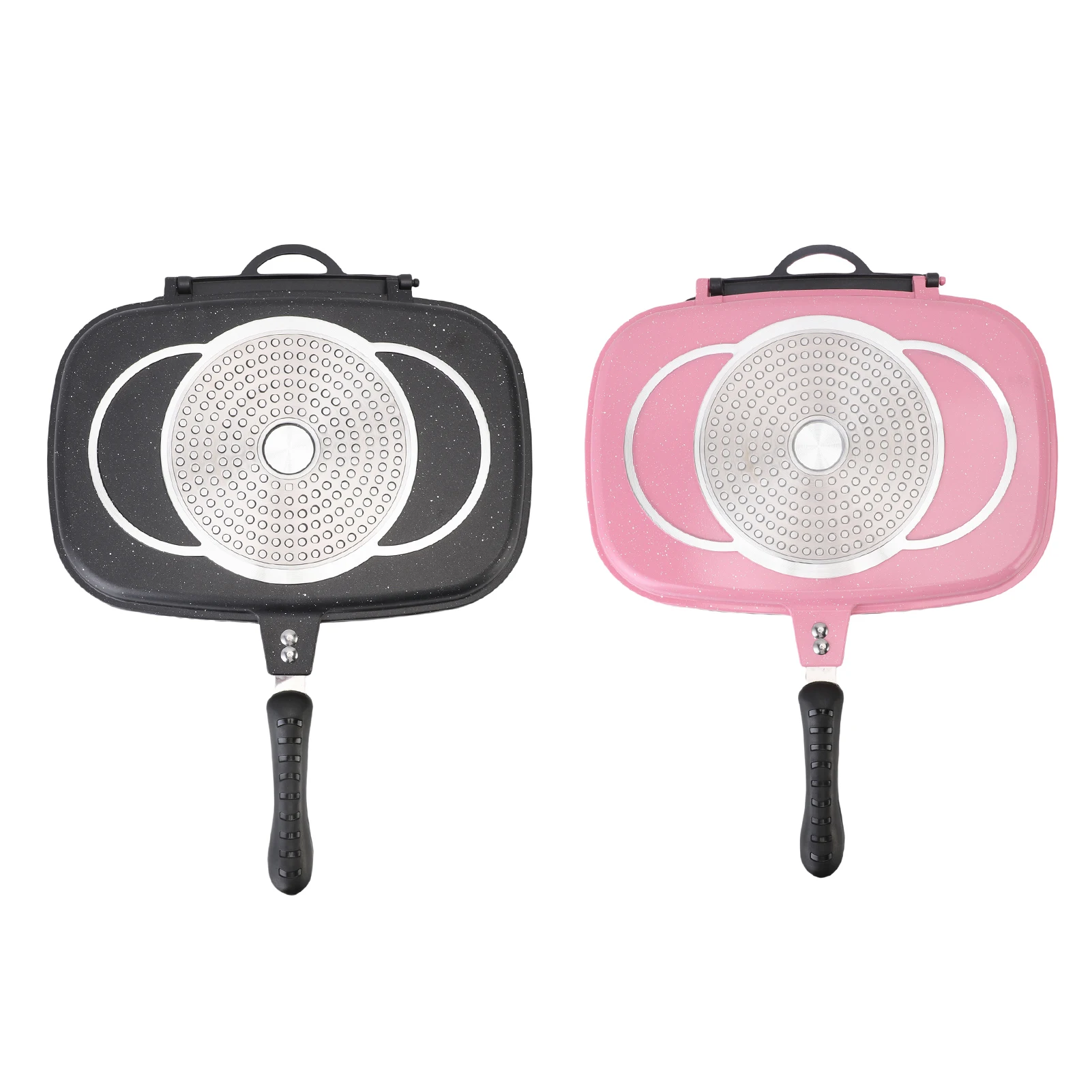 

Double Sided Frying Pan Non Stick Uniform Heating Grill Pan For Gas Stove Kitchen Supplies Making Sandwiches Omelets Pancake