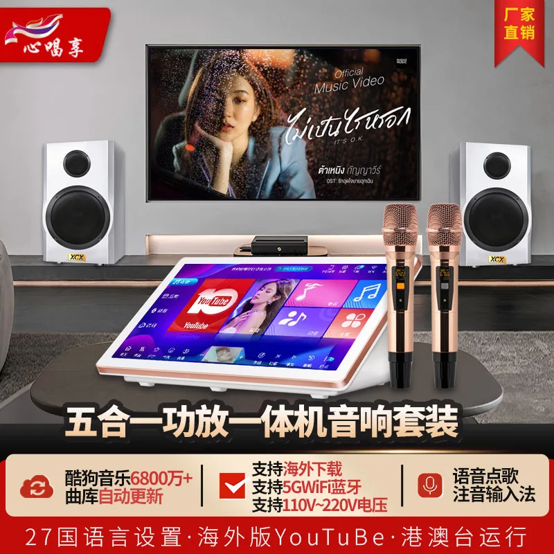 

Home KTV Audio System Set, Karaoke Machine All-in-One, Home And Commercial Speaker Set