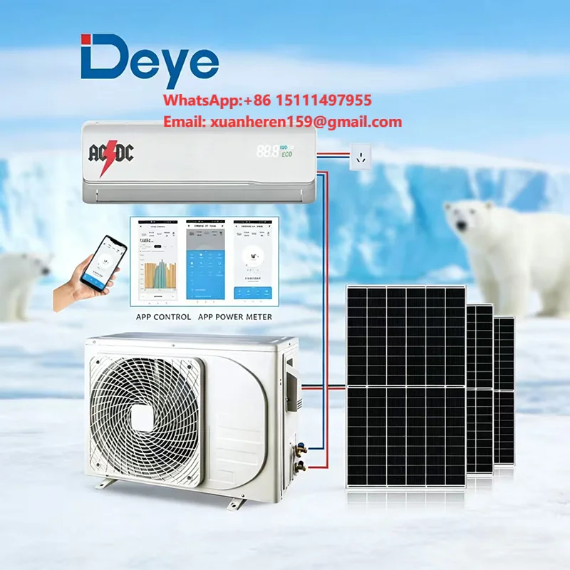 Deye 24000Btu Hybrid Solar Air Conditioner with Deye Inverter R32 R410 Energy Saving Home Cooling Solution