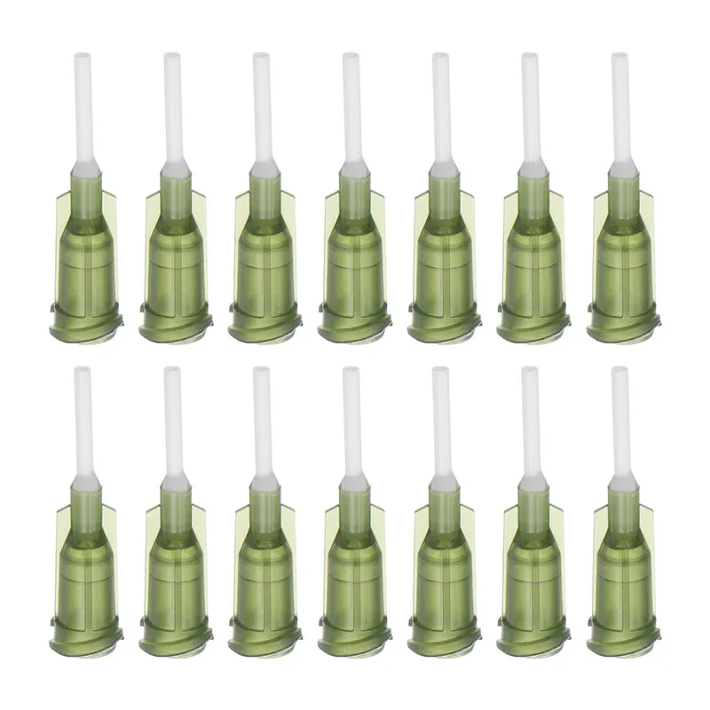 

50pcs Dispensing Needles Syringe Needles 14G 15G 18G 20G 21G 22G 25G 1/2" PTFE Flexible Needle Gauge Tips Glue Dispensing