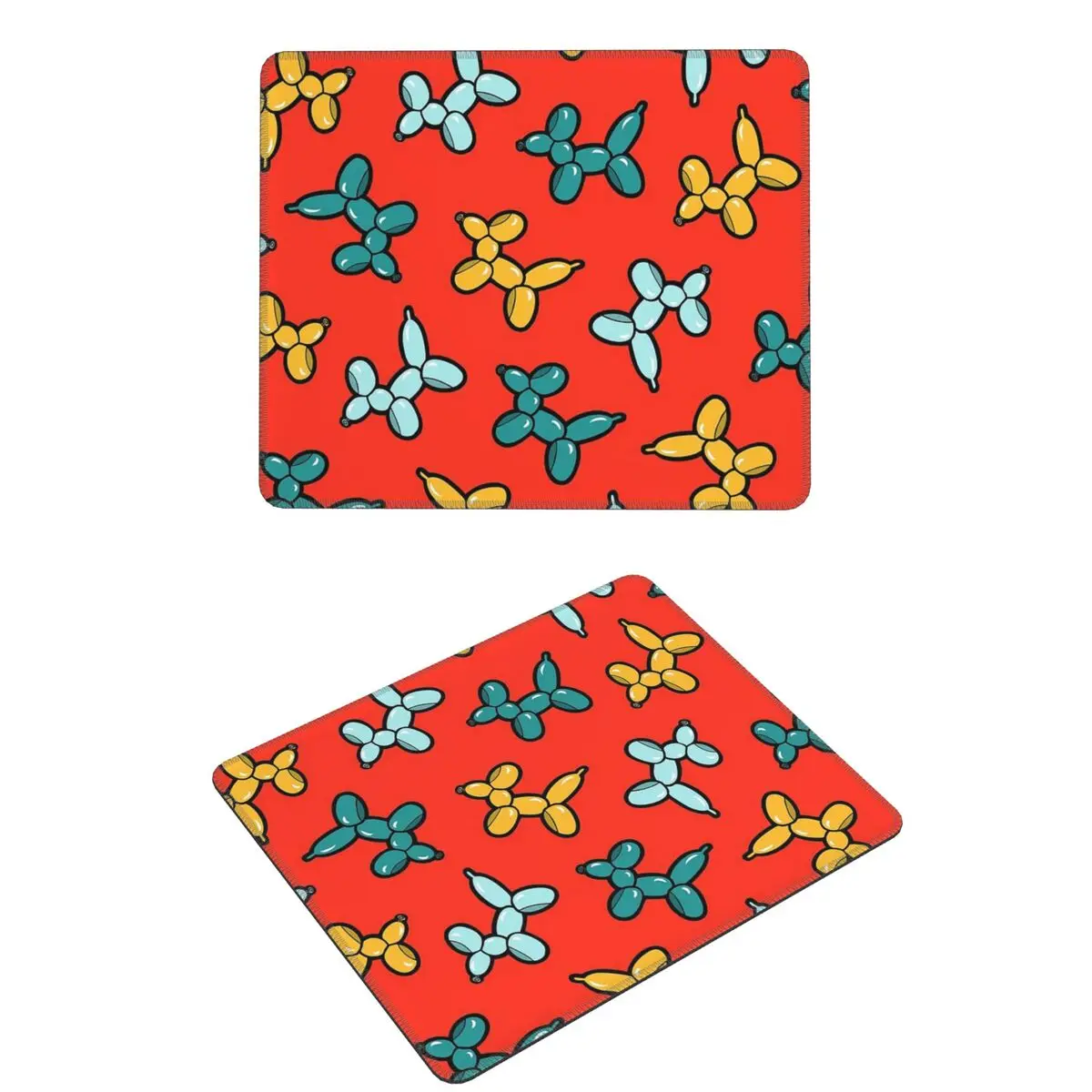 

Воздушный шар с рисунком животных и собак в красном коврике для мыши, компьютерная клавиатура, коврик для мыши, игровой коврик для ПК, офисные коврики для стола