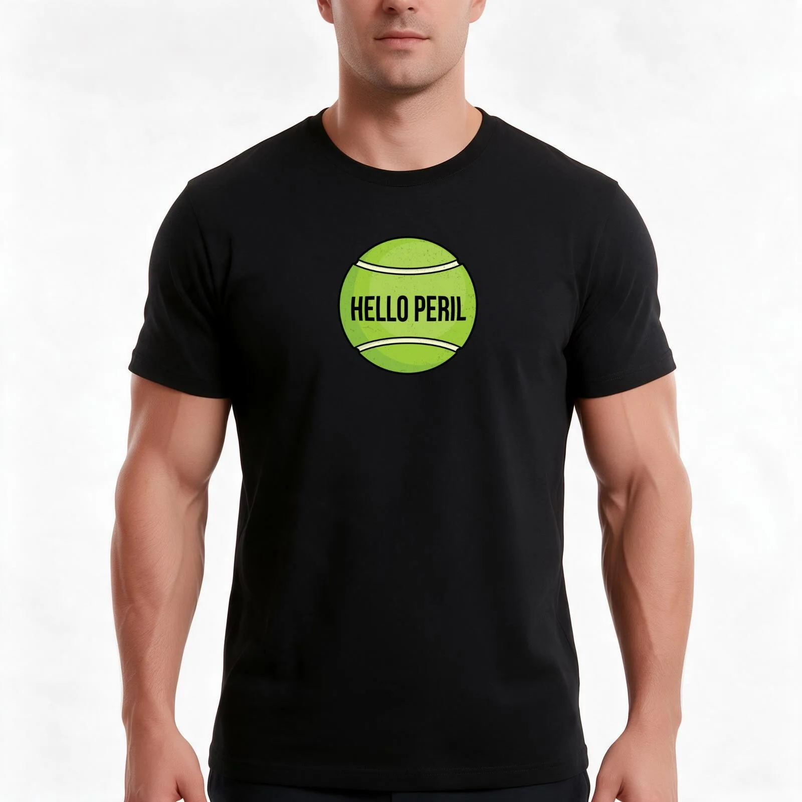 Hello Peril Band (Always Be My Maybe) T-Shirt, Summer Casual Cotton Tee, Oversized Streetwear Tops, Vintage Graphic Print