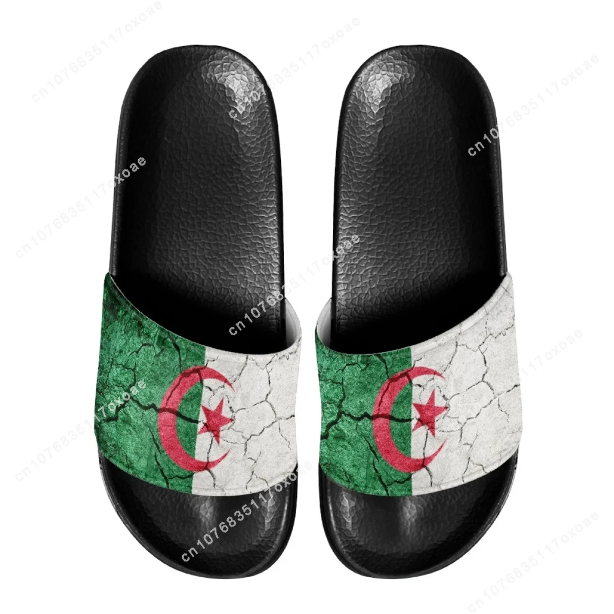 Women Slippers Summer 2023 Algeria Flag Design Fashion Home Bathroom Slippers for Girls Casual Non Slip Flats Beach Slides Woman