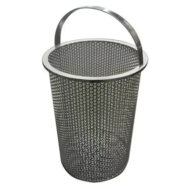 Stainless Steel Kitchen Sink Strainer Basket Industrial Style Food Waste Drain Filter Mesh for Residual Debris Catcher Heavy