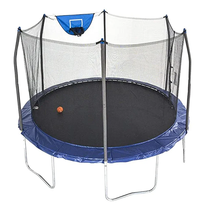 with Safety Net 16FT Commercial Outdoor Round Children's Playground Fitness Trampoline 6x9ft Rectangular Trampoline