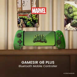 Gamesir G8 Plus G8+ Gamepad Bluetooth Mobile Gaming Controller Marvel Hulk Edition Hall Effect Joystick for PC IOS Android