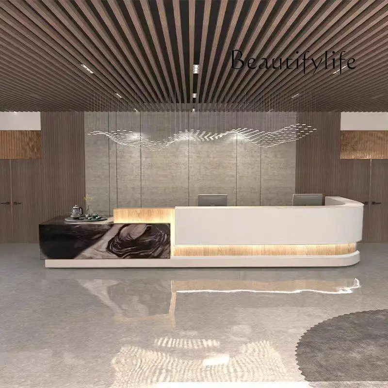 

X Creative Modern Bar Counter Beauty Salon Regale Cashier Counter Counter Luxury Office Service Empfangtheke Backyard Furniture