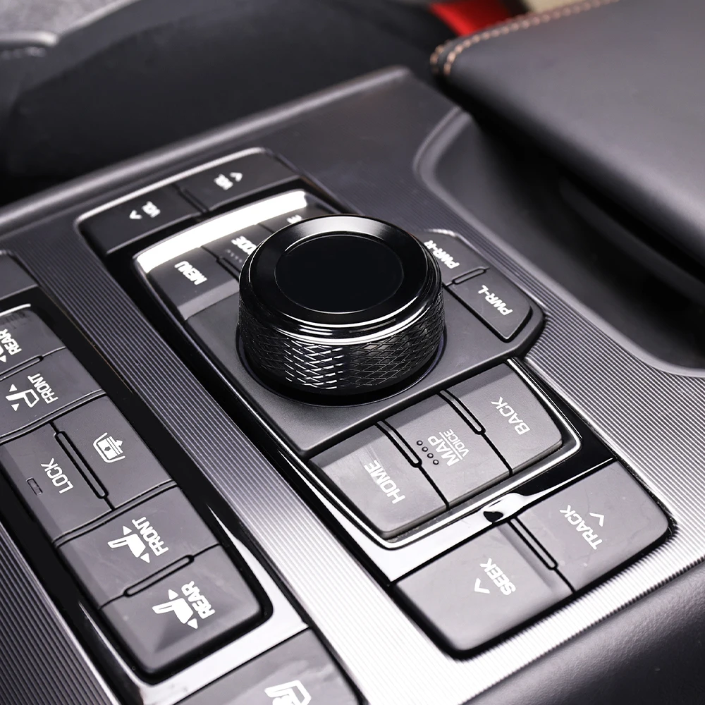 Für Genesis G80 DH 2015-2020 LHD RHD Aluminiumlegierung Klimaanlagen-/Audio-Drehknopf-Ringabdeckung Zierleiste Innenraumzubehör – Detail 1