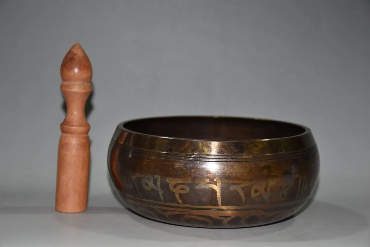 Nepal Pure Copper Five Buddha Gold Bowl Gilt Dragon Pattern Home Living Room Decor Collectible