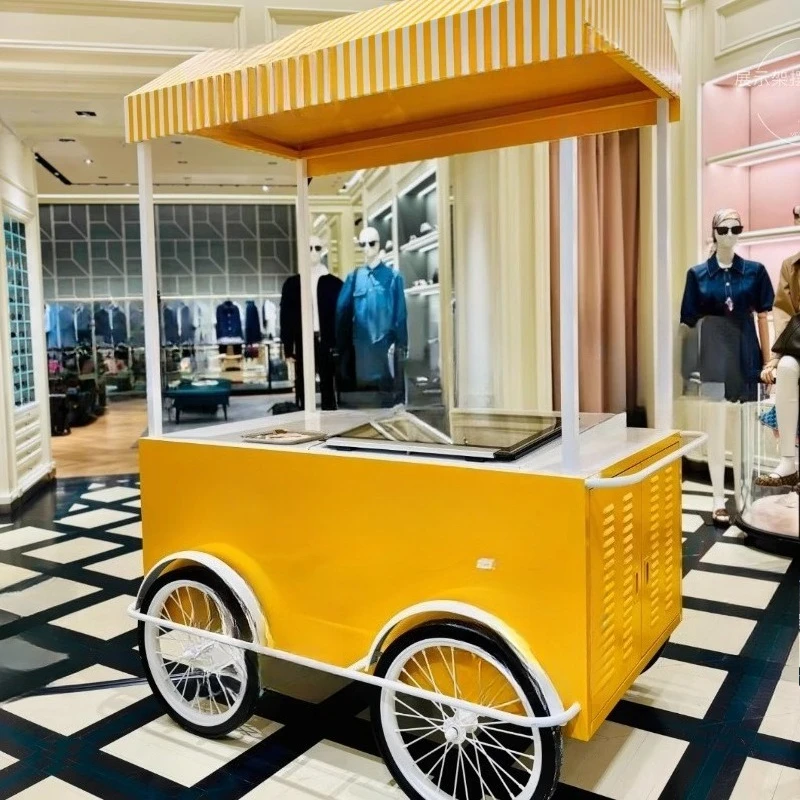 

Summer Ice Cream Truck Mobile Shopping Mall Cart Stall Multifunctional Activity Vehicle Stall Commercial Display Vehicle