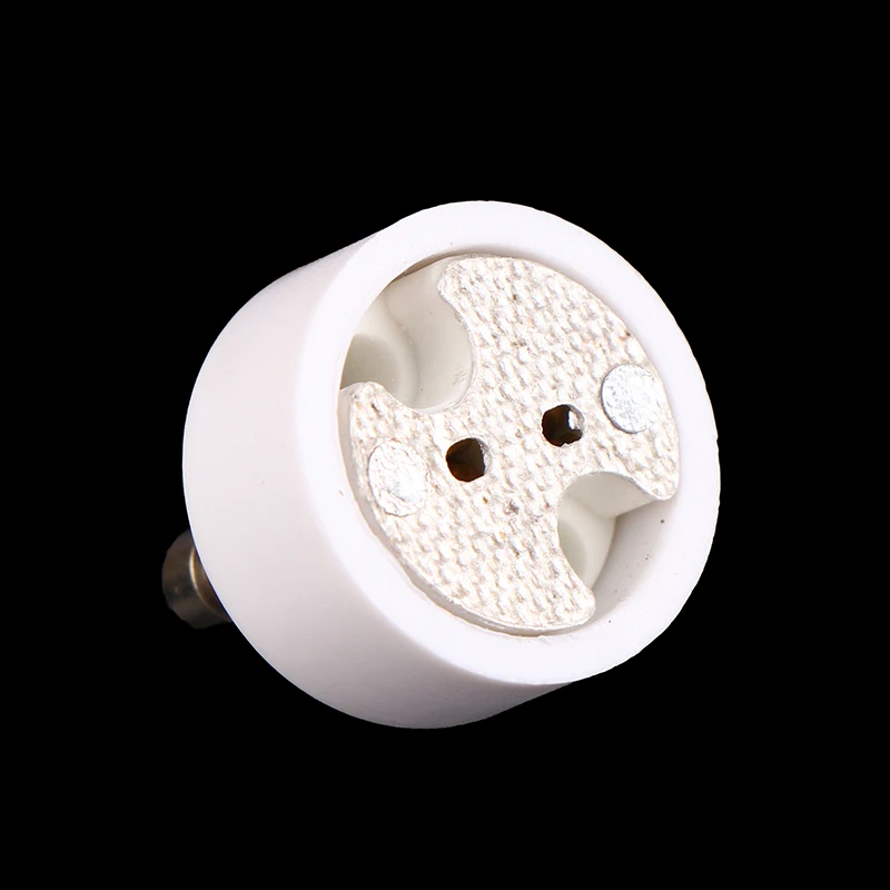 GU10 a MR16 Base de enchufe de cerámica de alta calidad bombilla LED halógena G4 GU5.3 GY6.35 adaptador de Pin convertidor blanco soporte de lámpara