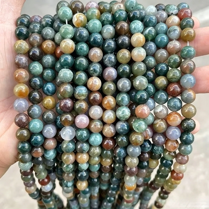 Natursteinperlen, goldener Obsidian, Achate, Jaspis, Amazonit, Jadeperlen für die Schmuckherstellung, DIY-Armband, Halskette, 4, 6, 8, 10, 12 mm