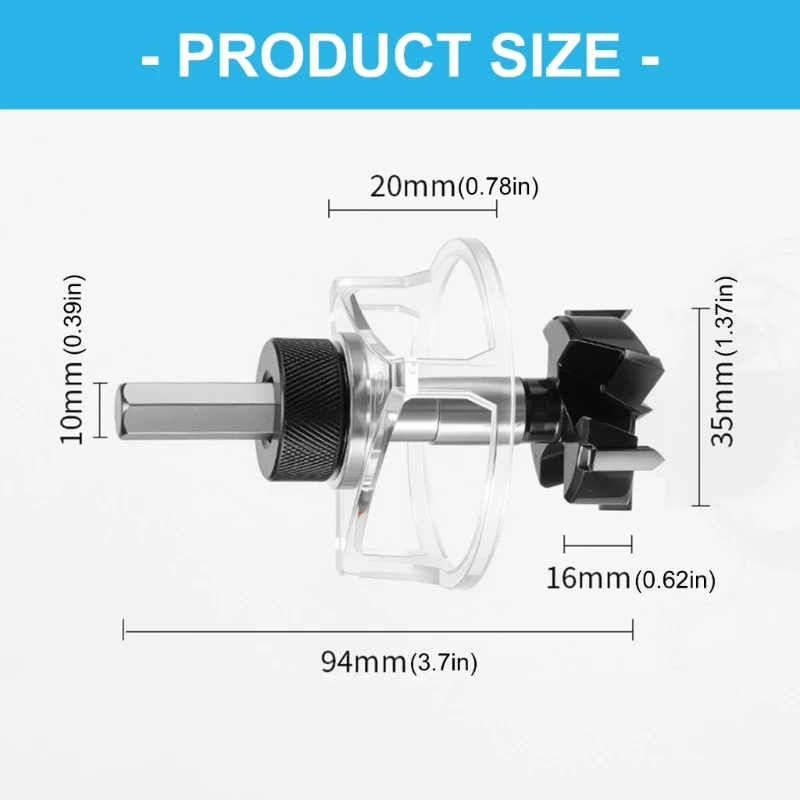 Y1AD High Efficiency 35mm Hole With Triple Blade Cutter Bearing Assisted