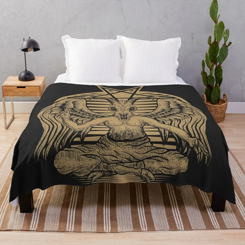 Baphomet 2020 Throw Blanket fluffy blanket Luxury Blanket Sofas Nap Blanket