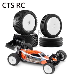 1/10 2WD RC 오프로드 버기 자동차 고무 타이어 휠, XRAY XB2 Serpent SRX2 SRX4 Traxxas Bandit Tekno EB410 Tamiya DT02 용, 82mm 및 87mm