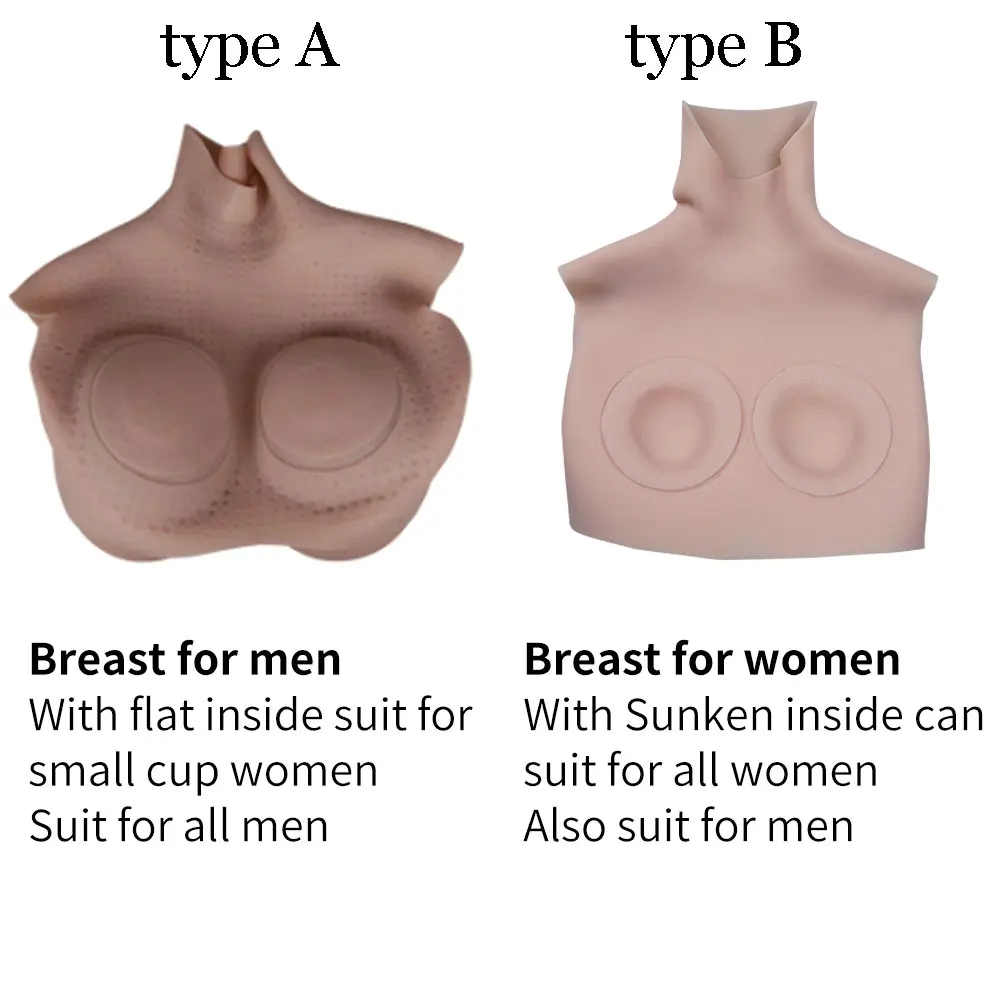 Eyung Women Type Breast Plate Fake Boobs Artificial Zero Two Cosplay Costume Silicone Breast Forms Sissy Silikon Silicone Form