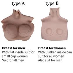 Eyung Women Type Breast Plate Fake Boobs Artificial Zero Two Cosplay Costume Silicone Breast Forms Sissy Silikon Silicone Form