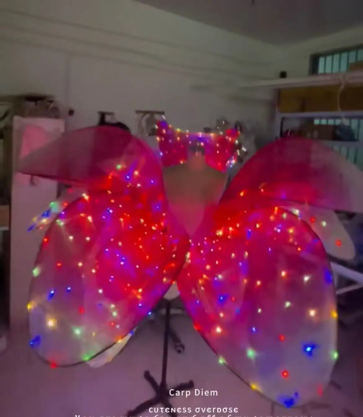 Luxury Sho LED Petal gonna Flower Opening Dance Big Swing Dress Modern Dance Performance Dress LED Robot Suit Blossom Long Dress