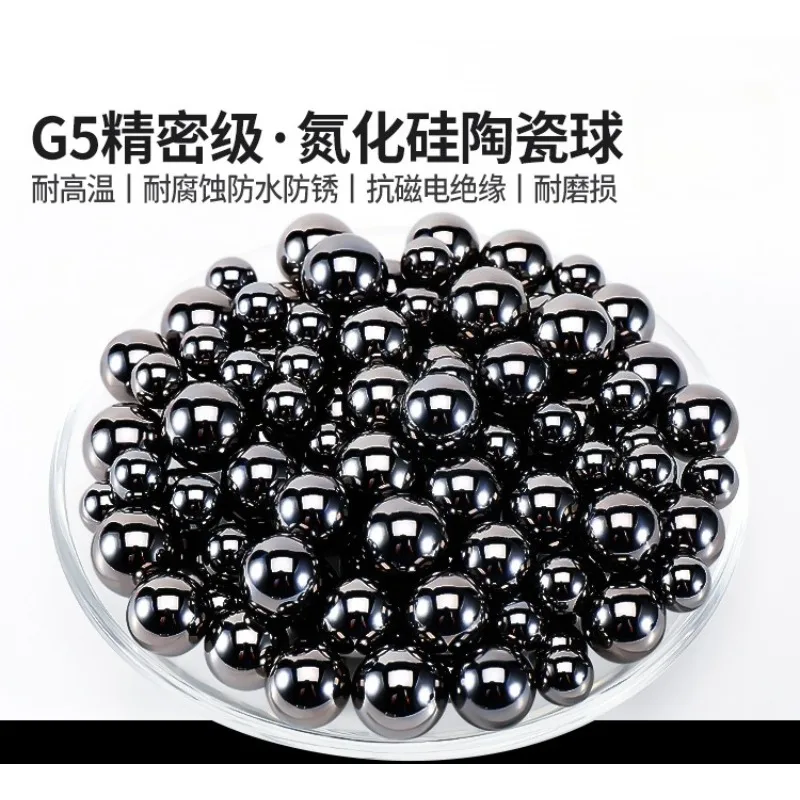 50pcs Si3N4 Ceramic Bearing Balls G5 Grade 0.8-16.1mm High Precision Silicon Nitride Balls