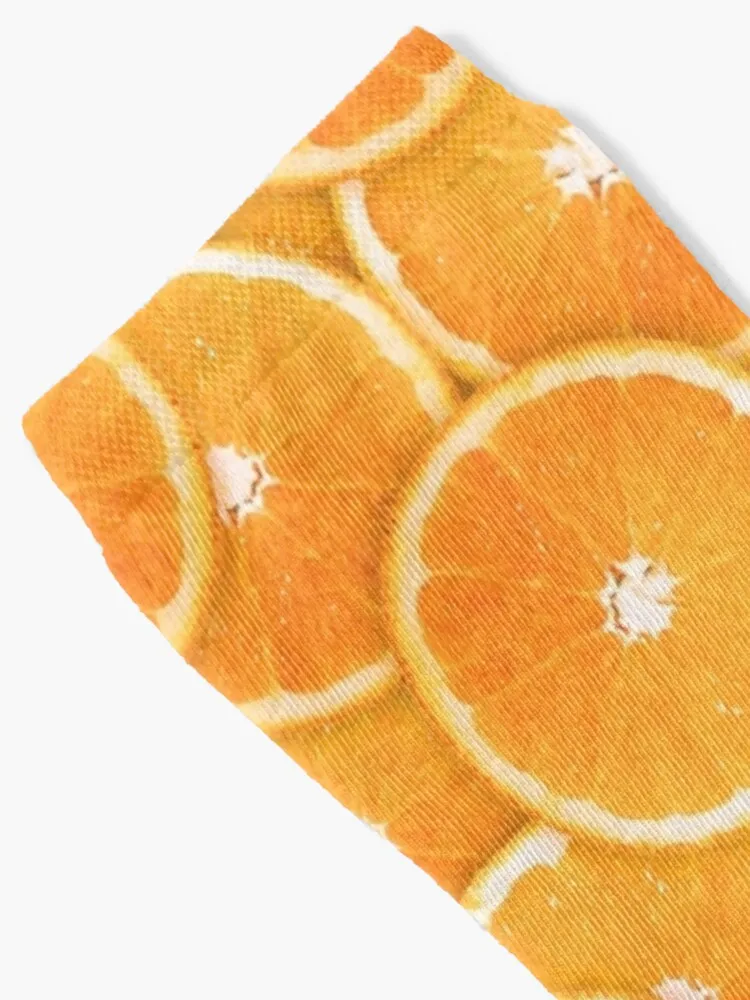 Orange Slice Digital Montage Socken