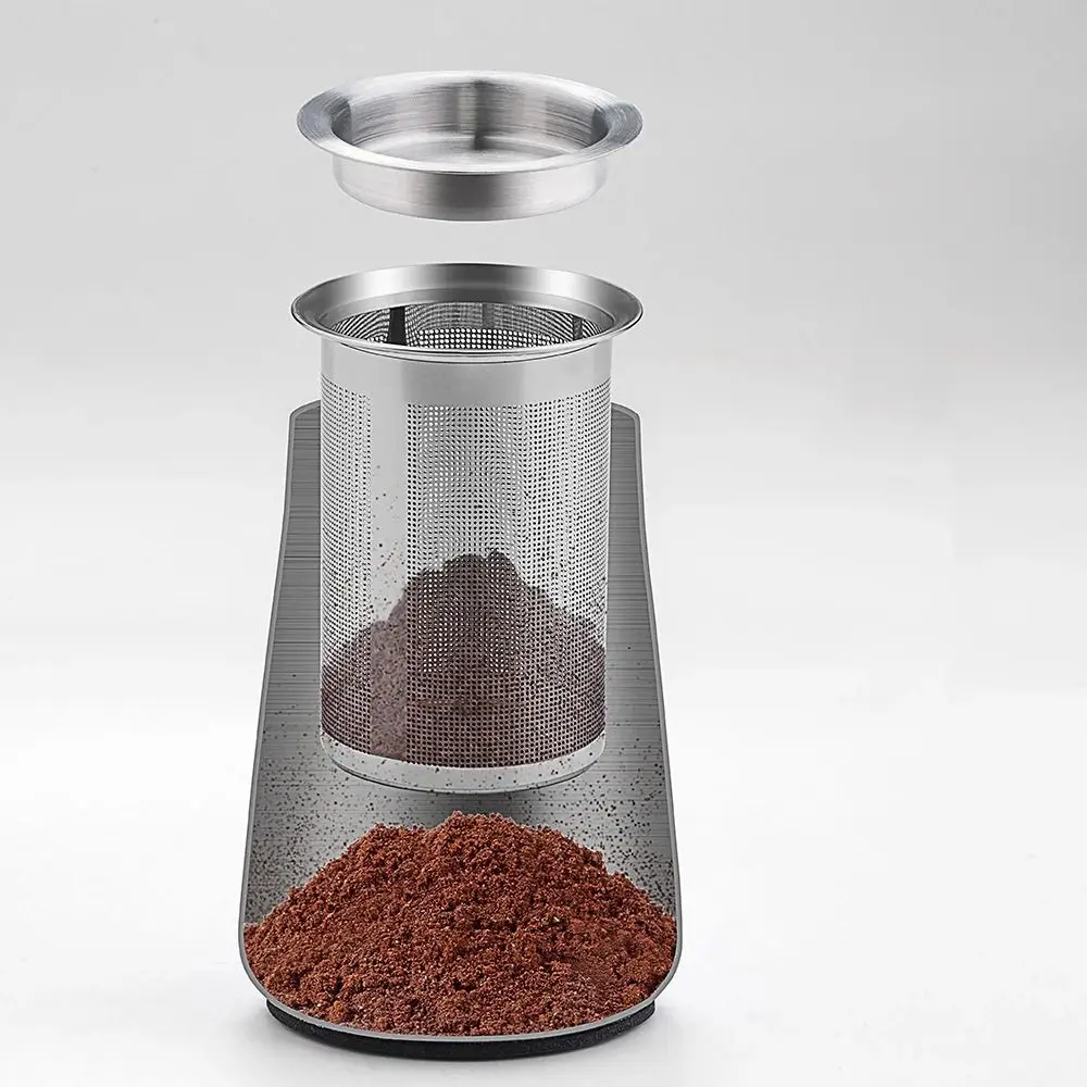 Stainless Steel Coffee Powder Filter Mini Portable Coffee Sifter Coffee Accessories Filter Cup Mesh Coffee Espresso Dosing Cup