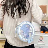 2025 nuevo dulce Y2k bolsos de hombro estéticos mujeres Kawaii moda Casual mochilas de moda transparente viaje bandolera Ita bolsas