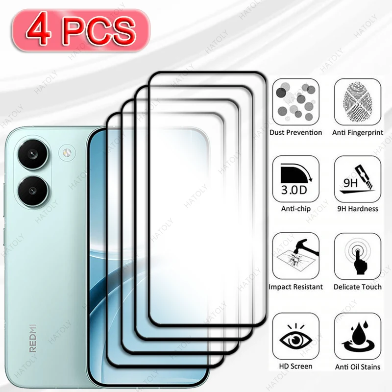

Защитная пленка для Xiaomi Redmi Turbo 5, черная, с закаленным стеклом, для Redmi Turbo 5, защитная пленка для экрана, защита для объектива камеры
