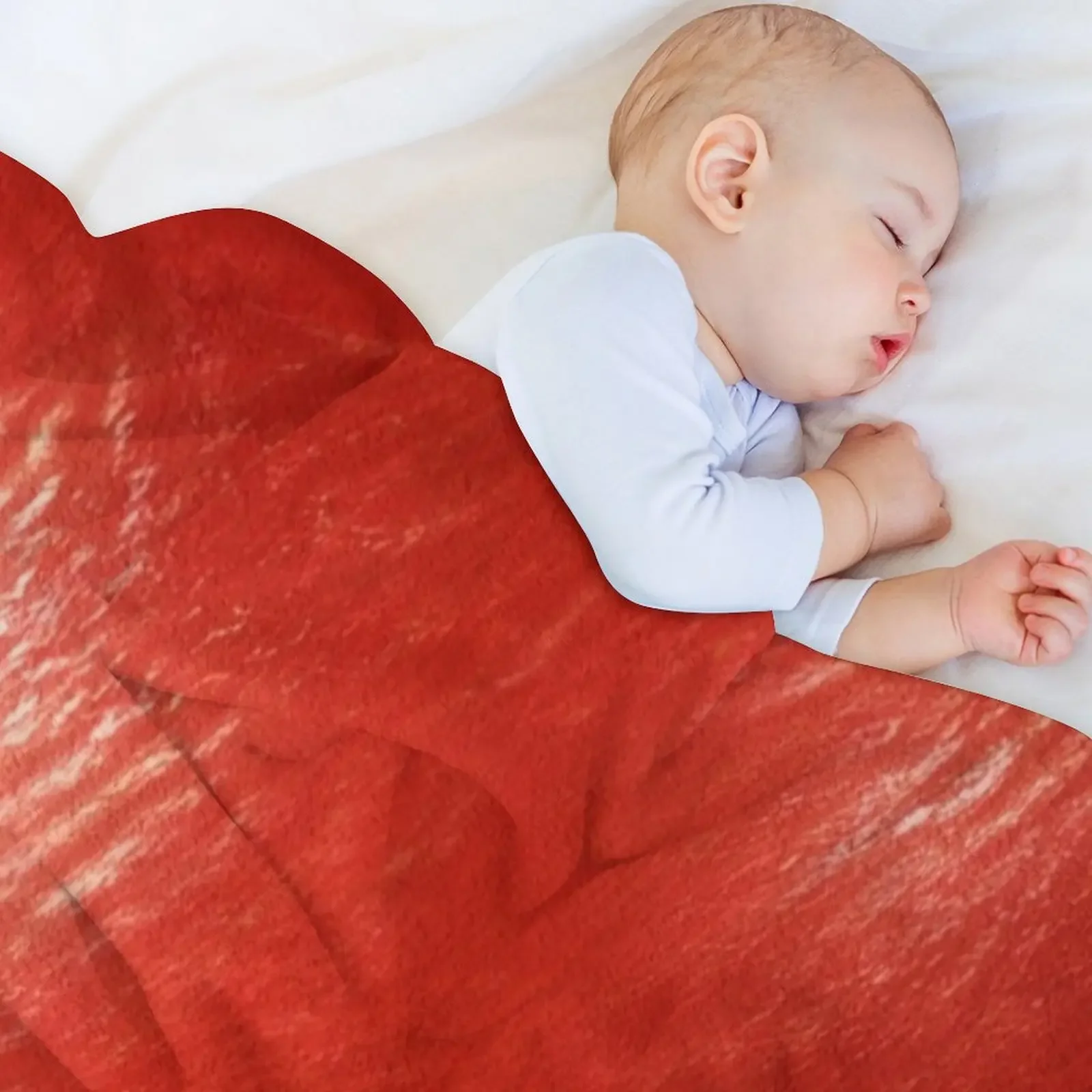 Realistic Red Leather Texture Commissioned Painting Throw Blanket Weighted Furrys Cute christmas decoration Blankets