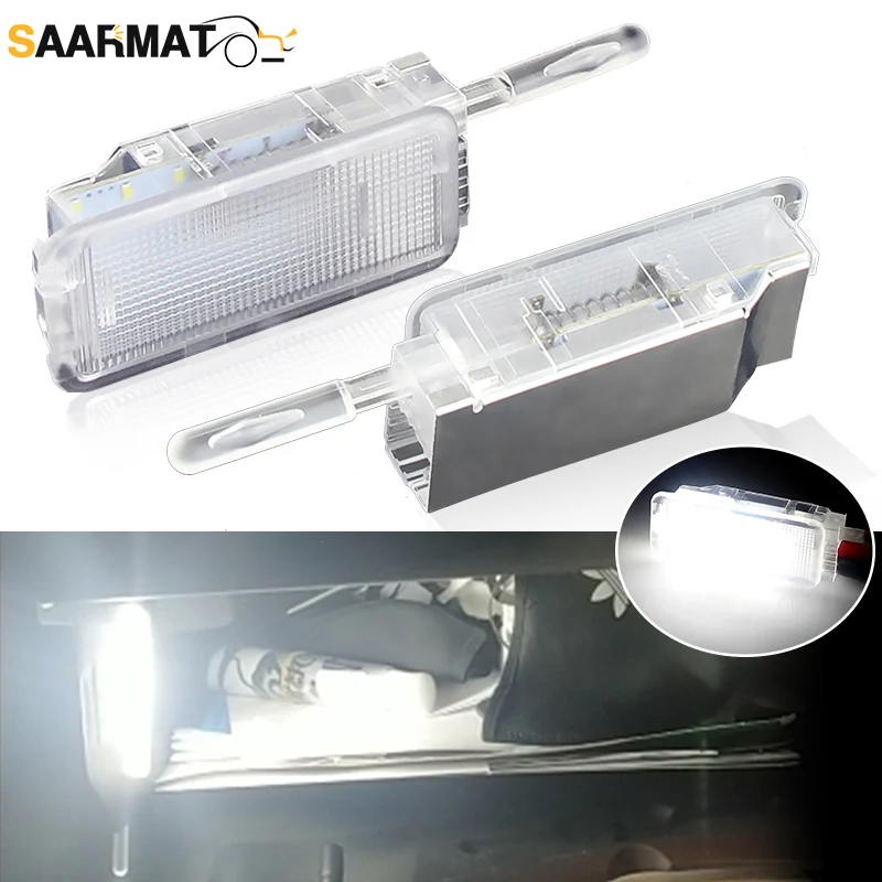 2 pçs led caixa de luva luz interior caixa de luva lâmpada para peugeot 206 207 306 406 307 406 407 607 806 para citroen c2 picasso xsara